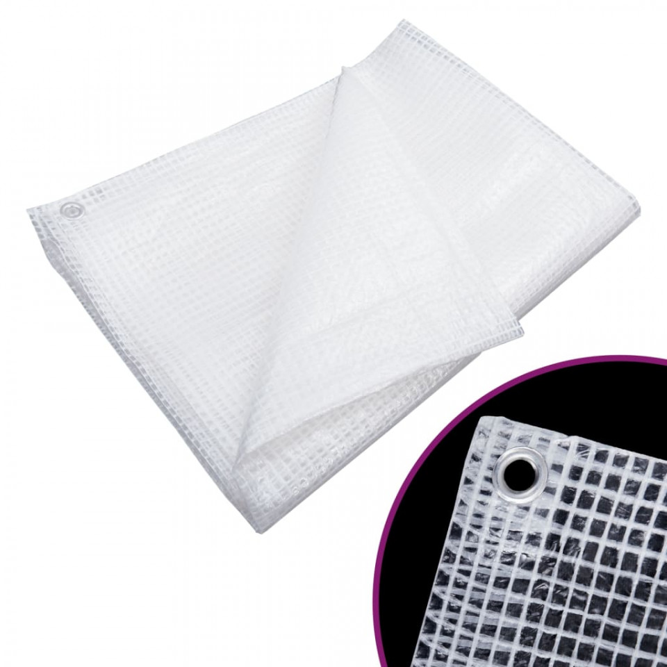 Prelată leno 140 g/m², alb, 2x3 m