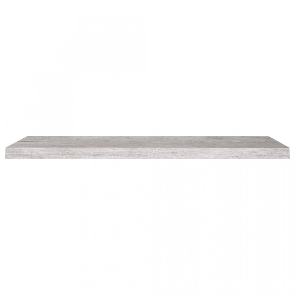 Rafturi perete suspendate 2 buc. gri beton 90x23,5x3,8 cm MDF