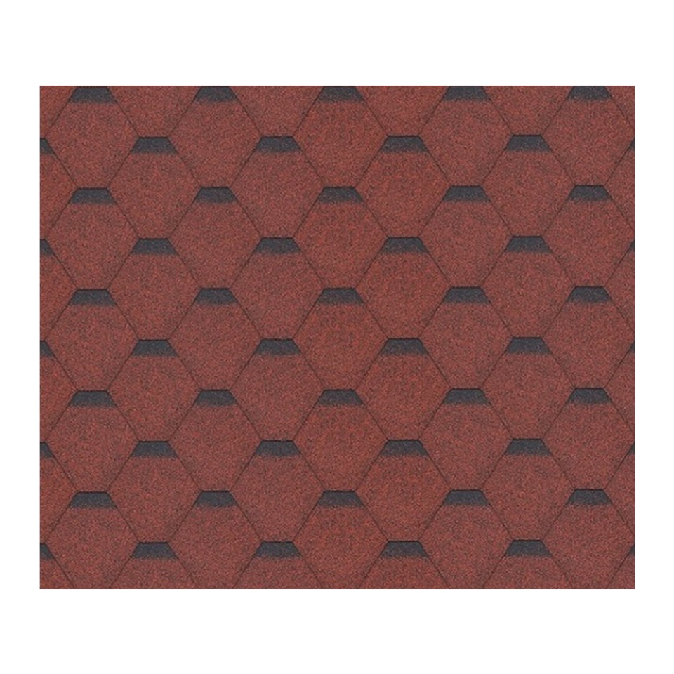 Sindrila pentru acoperis din bitum Hexagonal Rock H330RED