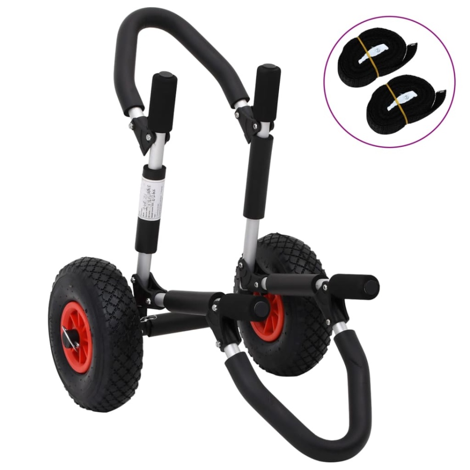Cărucior de SUP pentru placa de surf pliabil, 45 kg, aluminiu