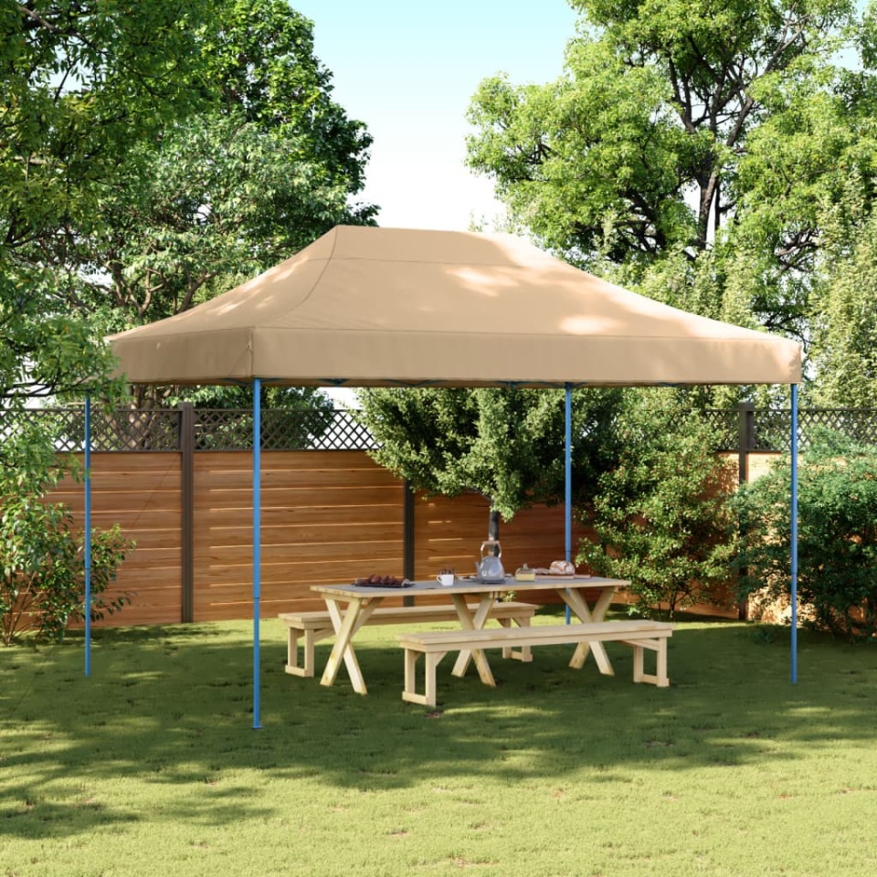 Cort de petrecere pliabil Pop-Up, 410x279x315 cm, bej
