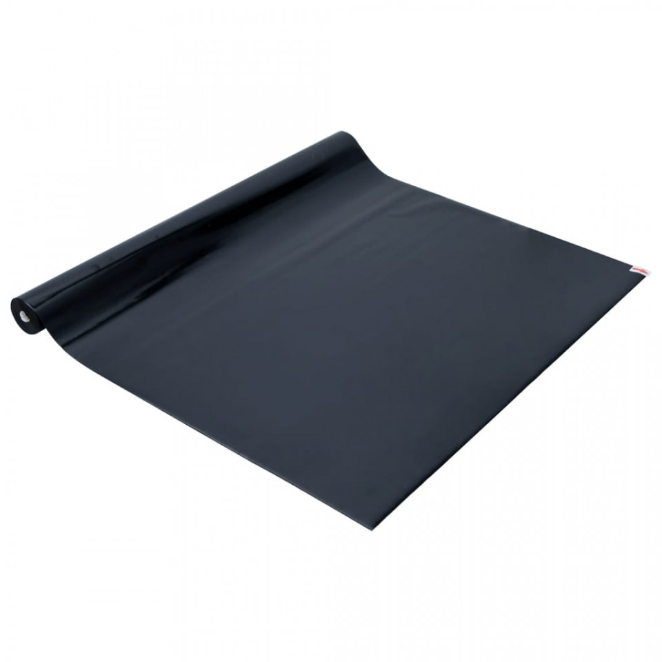 Folie pentru fereastră statică, negru mat, 60x500 cm, PVC