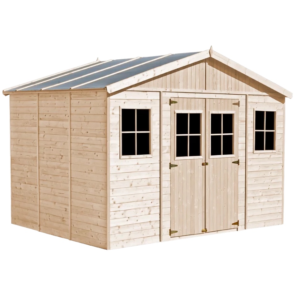 Magazin de gradina din lemn 14x11 ft/12m2 - TIMBELA M331+M331G