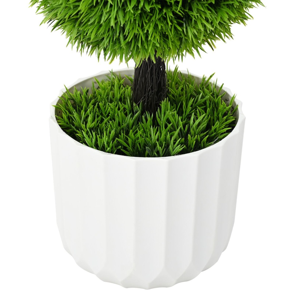 Planta artificială topiary Pin cu ghiveci 24x90 cm Verde