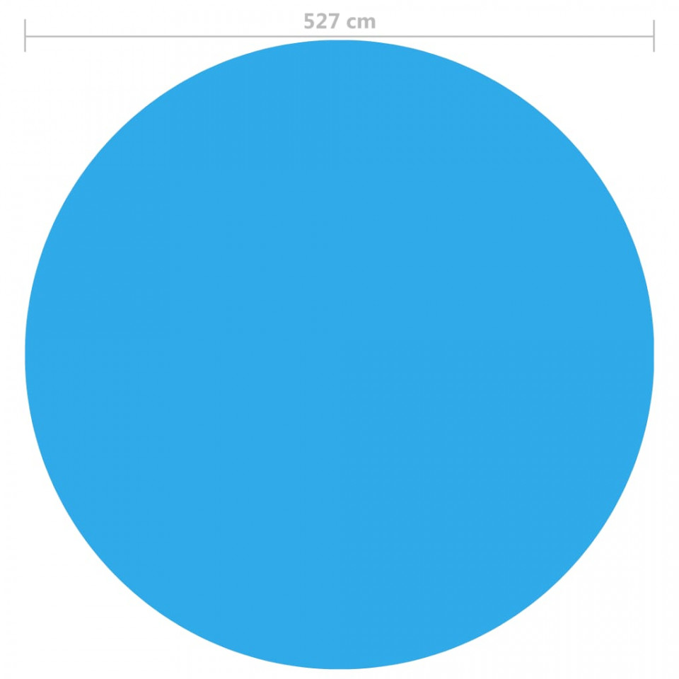 Prelată de piscină, albastru, 527 cm, PE