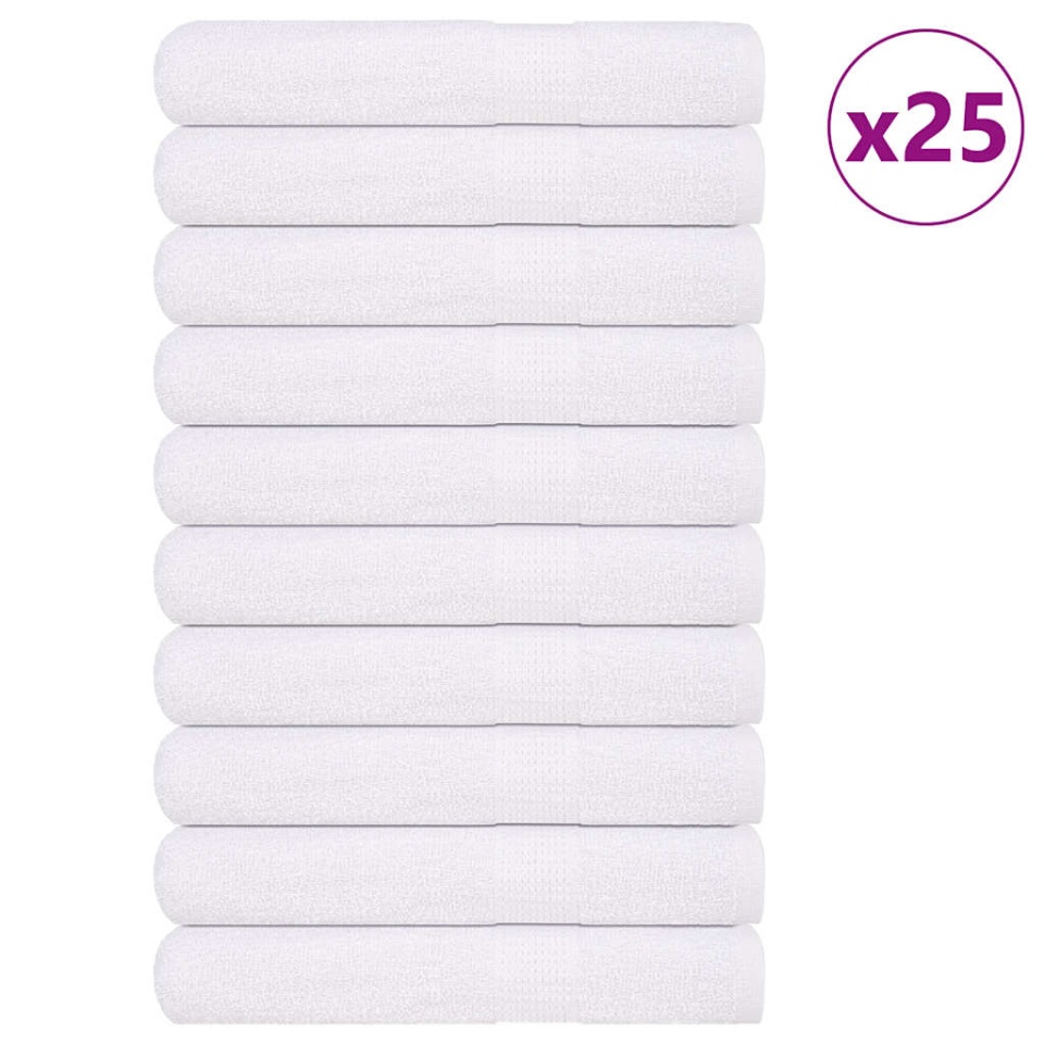 Prosoape pentru saună 25 buc alb 80x200 cm 360 g/m² 100% bumbac