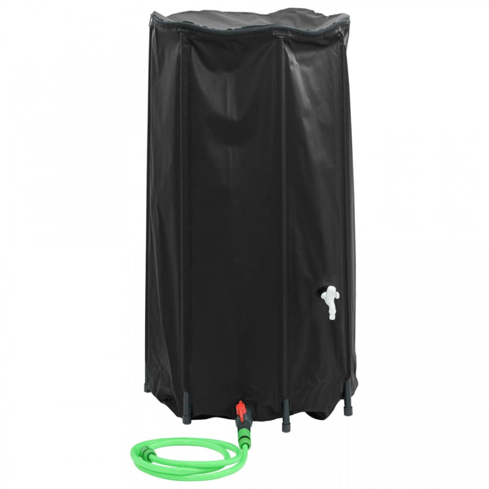 Rezervor de apă cu robinet, pliabil, 250 L, PVC