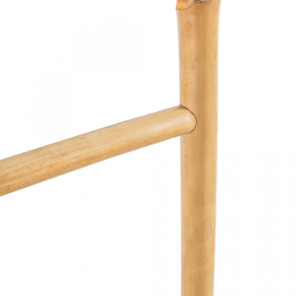 Scară pentru prosoape cu 5 trepte, bambus, 150 cm