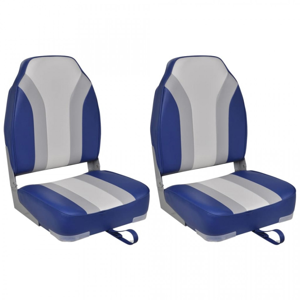 Scaun de barcă pliabil cu spătar înalt, 2 buc. Accesorii