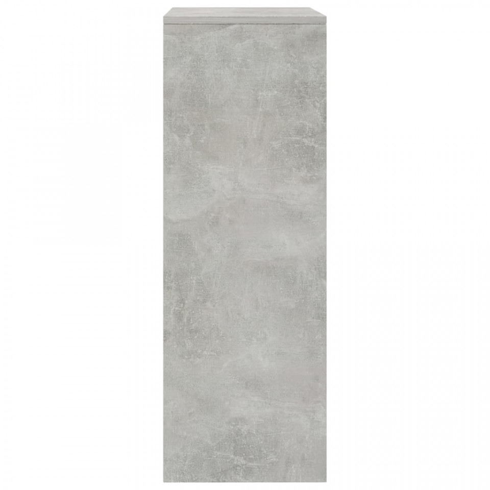 Servantă cu 6 sertare, gri beton, 50x34x96 cm, PAL