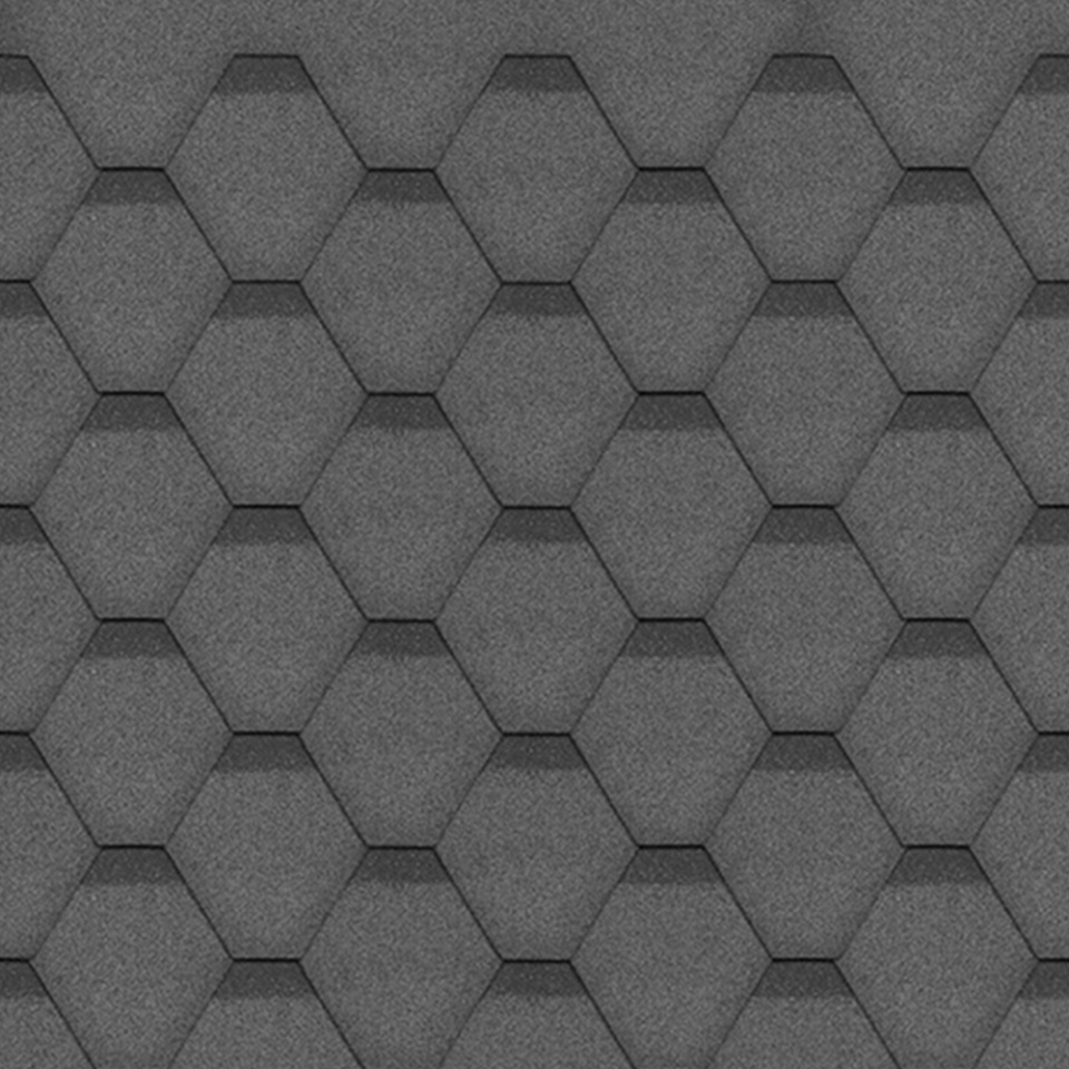 Sindrila pentru acoperis din bitum Hexagonal Rock H333BLACK