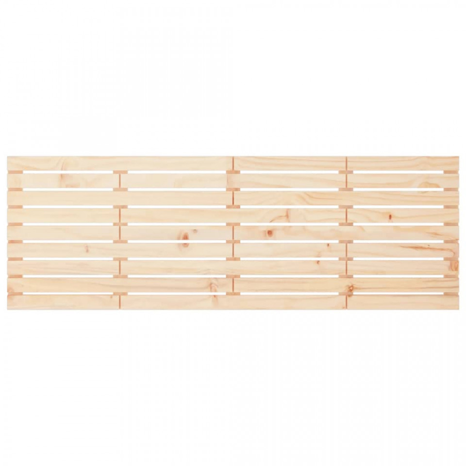 Tăblie de pat pentru perete, 186x3x63 cm, lemn masiv de pin