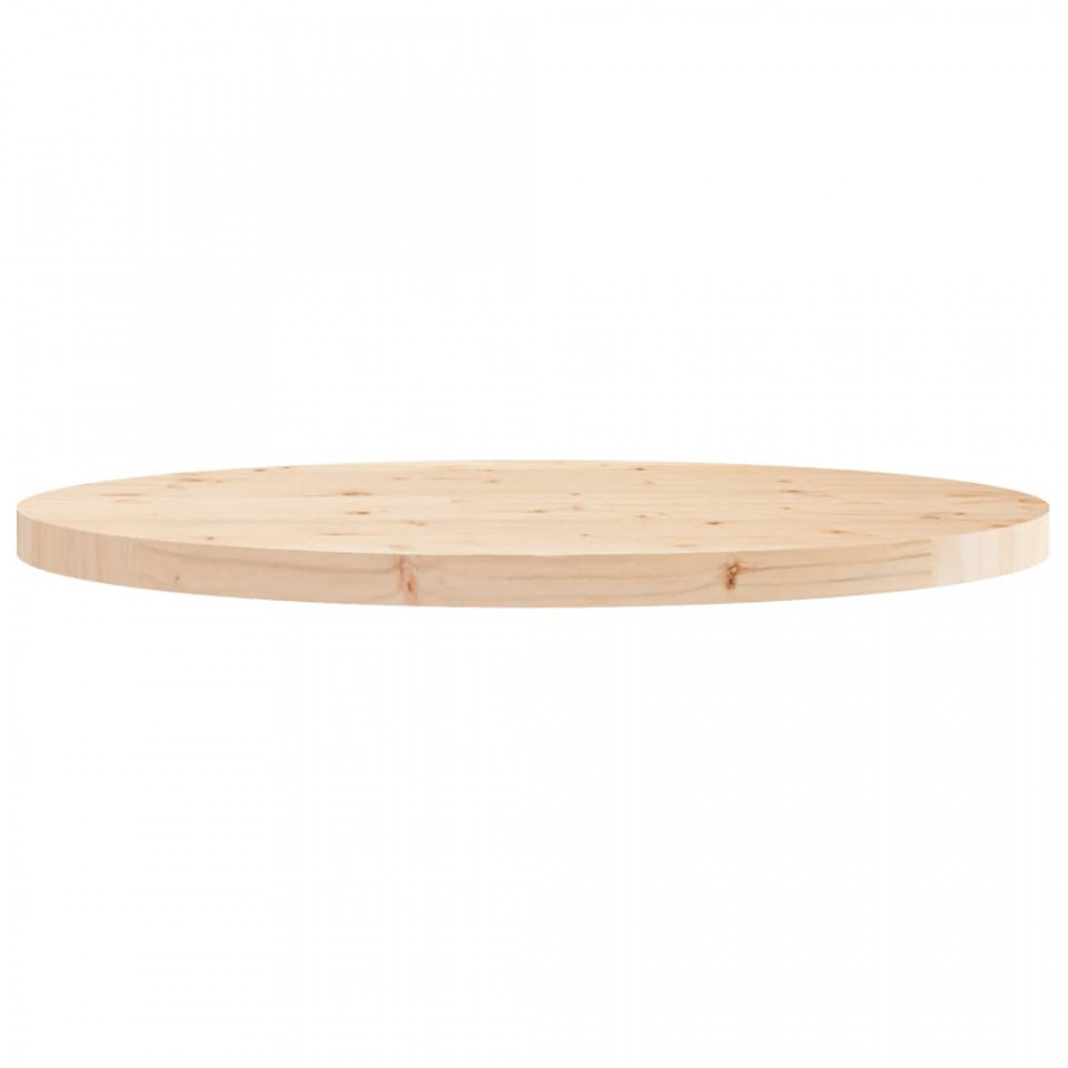 Blat de masă rotund, Ø90x3 cm, lemn masiv de pin