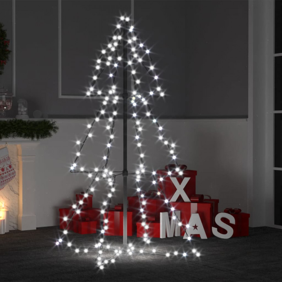 Brad Crăciun conic, 78×120 cm, 160 LED-uri, interior & exterior 160