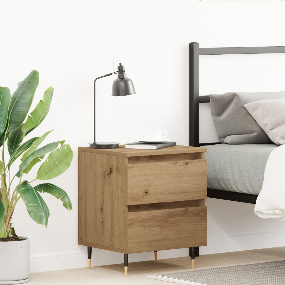 Cabinet de noapte Stejar Artisan 40x35x50 cm Lemn furniruit