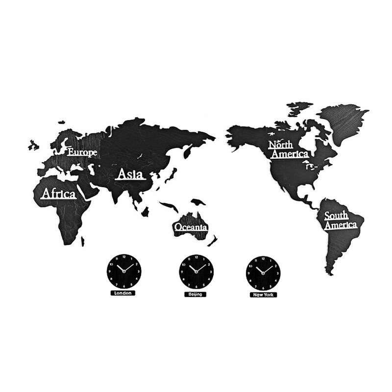 Ceas De Decorare A Hărții Lumii – Fusuri Orare ACTIVESHOP