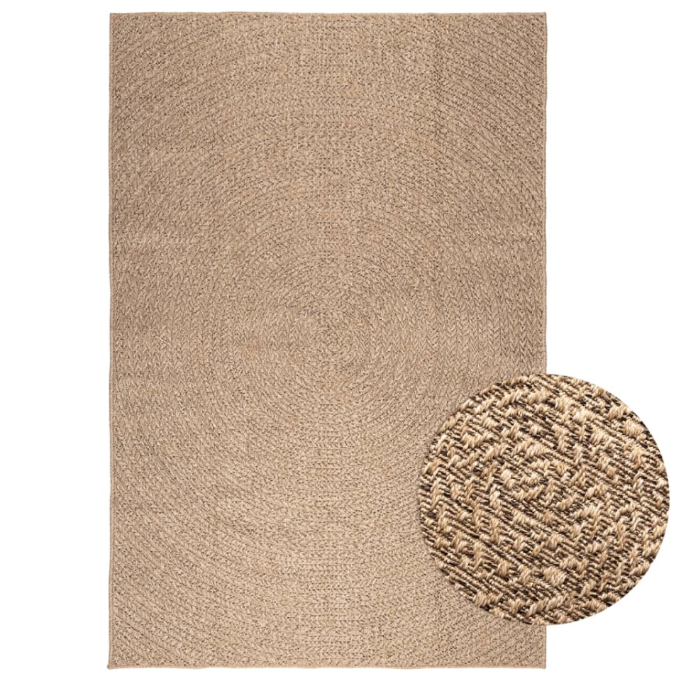 Covor 200x290 cm aspect iută pentru interior și exterior