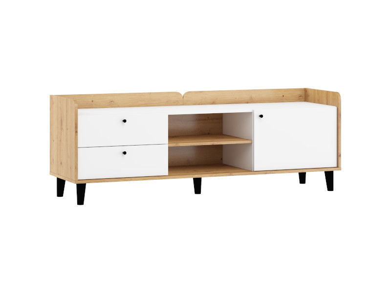 Dolce Dol-17 Tv Stand Oak Artisan/White High Gloss