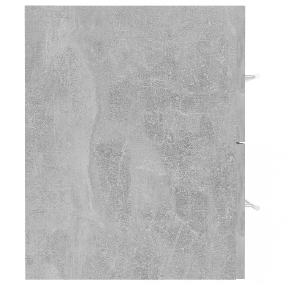 Dulap de chiuvetă, gri beton, 41x38,5x48 cm , PAL