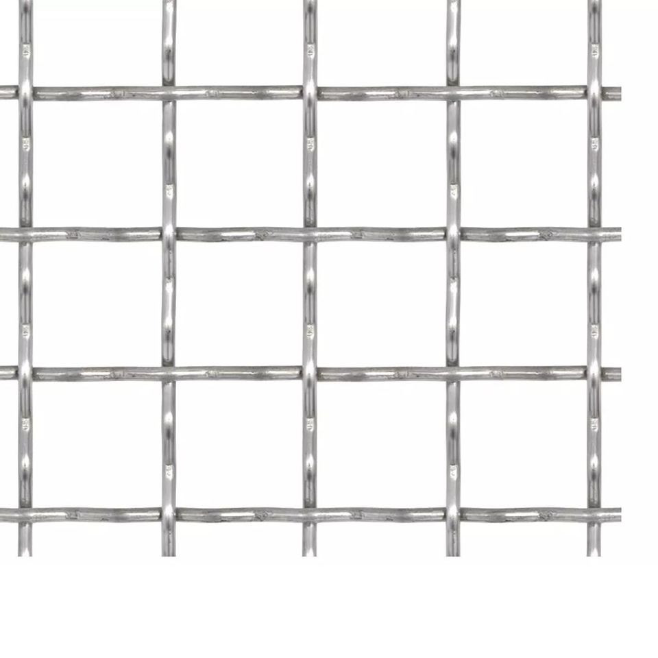 Gard de sârmă sertizată, 50x50 cm, 11x11x2 mm, oțel inoxidabil