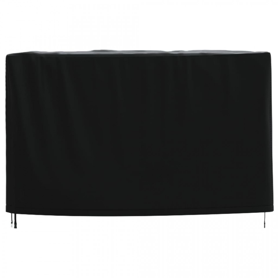 Husă mobilier de grădină negru 135x135x90 cm impermeabilă 420D