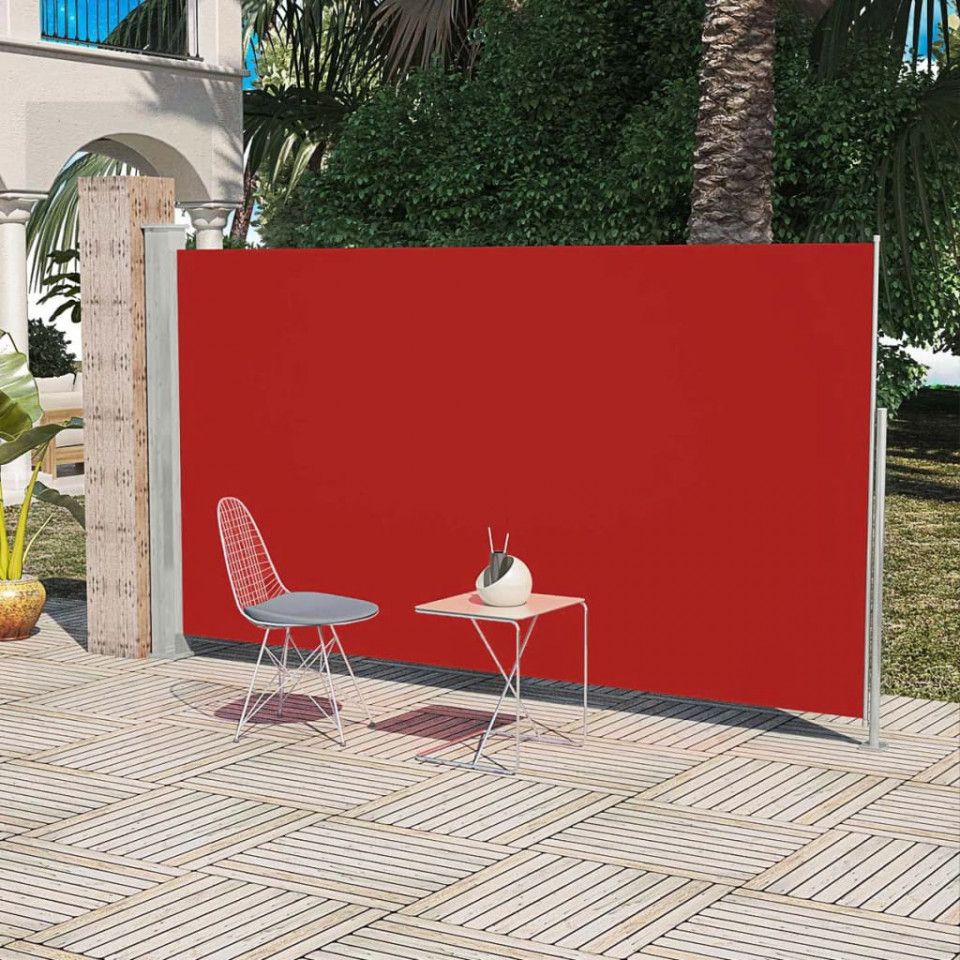 Panou separator glisant pentru terasă 160 x 300 cm, Roșu