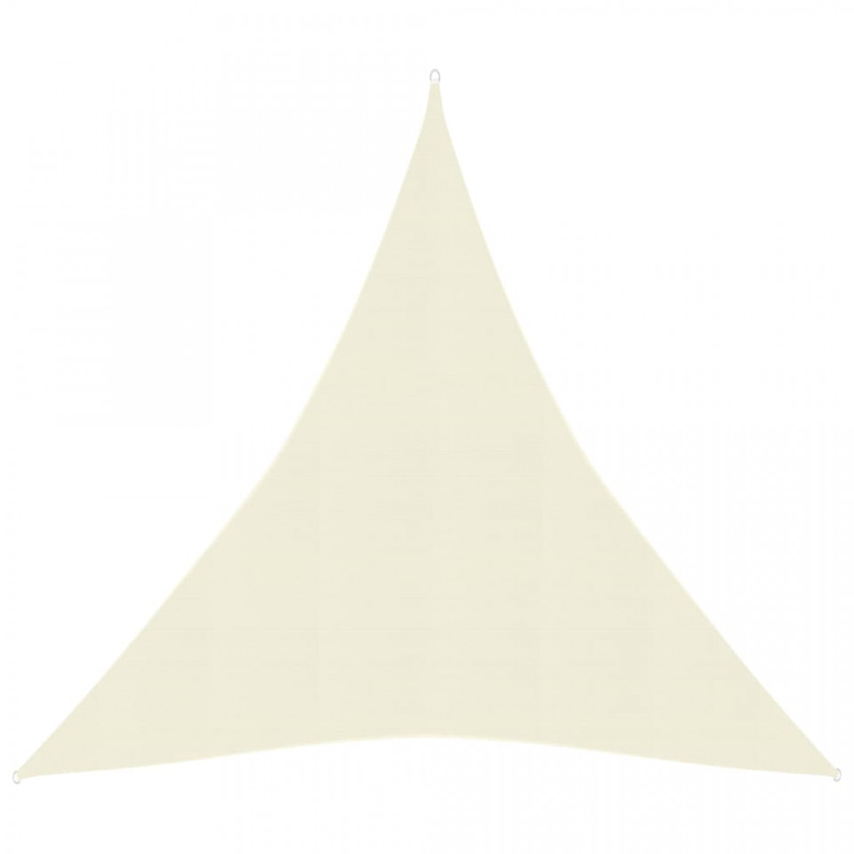 Pânză parasolar, crem, 5x6x6 m, hdpe, 160 g/m²