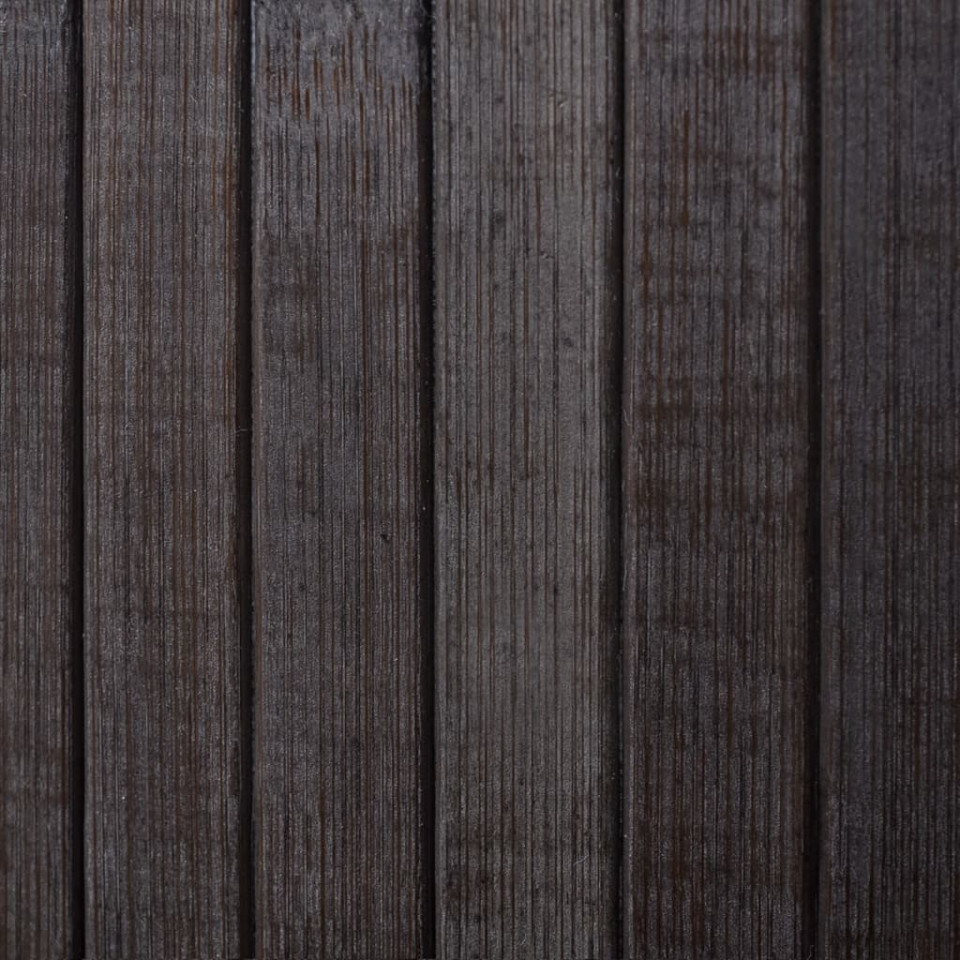 Paravan de cameră din bambus, maro închis, 250 x 165 cm