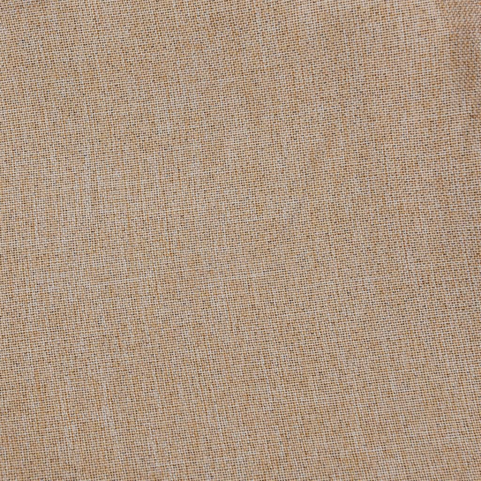 Perdele opace aspect pânză, cârlige, 2 buc. bej, 140x225 cm
