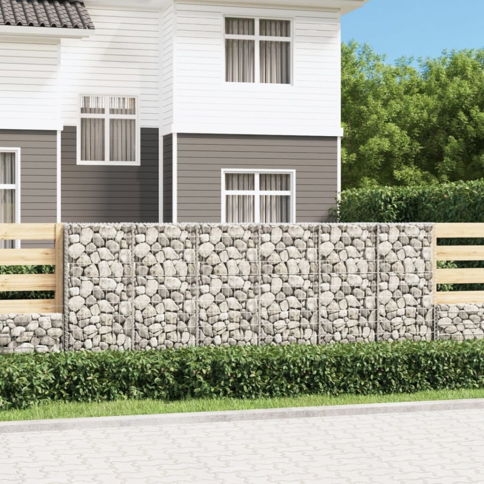 Perete gabion cu capace, 300x50x100 cm, oțel galvanizat