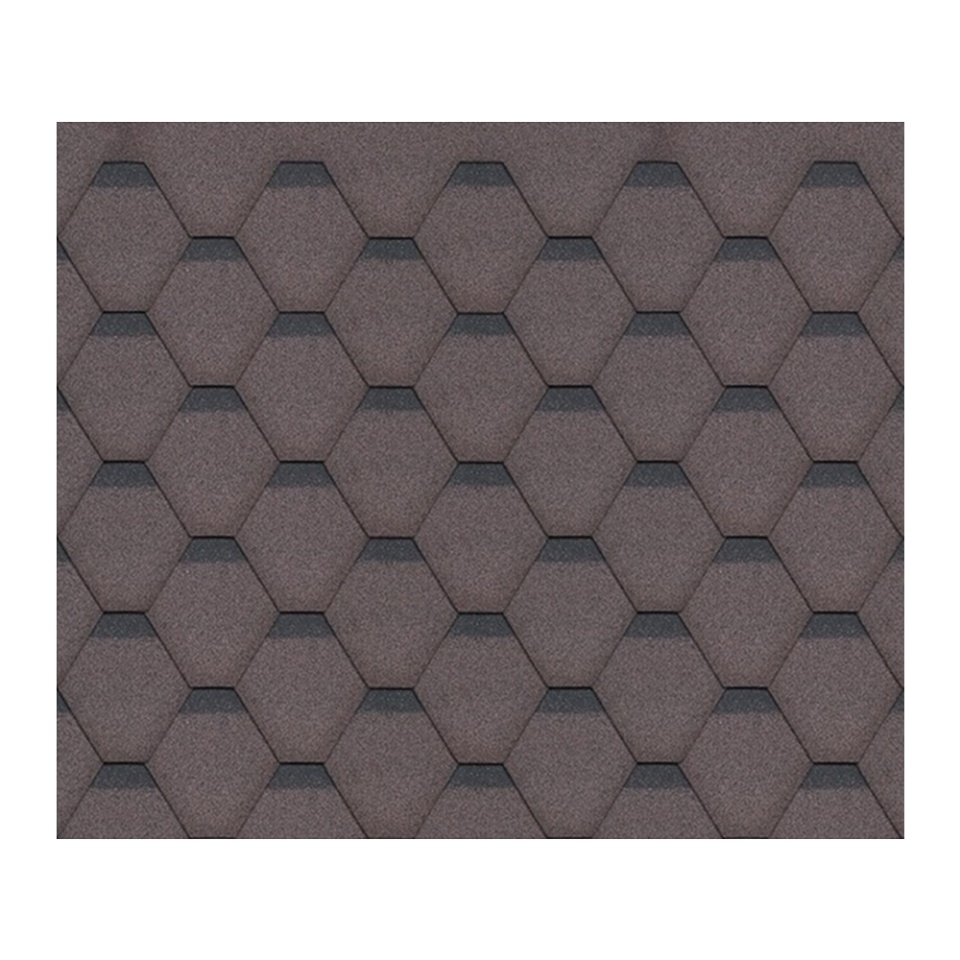 Sindrila bitum pentru acoperis Hexagonal Rock H205BROWN