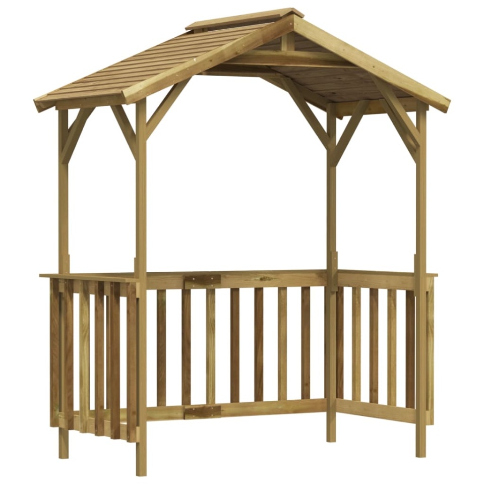 Șopron pentru grătar, 163,5x93x210 cm, lemn de pin tratat