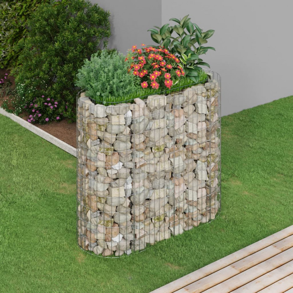 Strat înălțat gabion, 120x50x100 cm, fier galvanizat 120x50x100 imagine noua