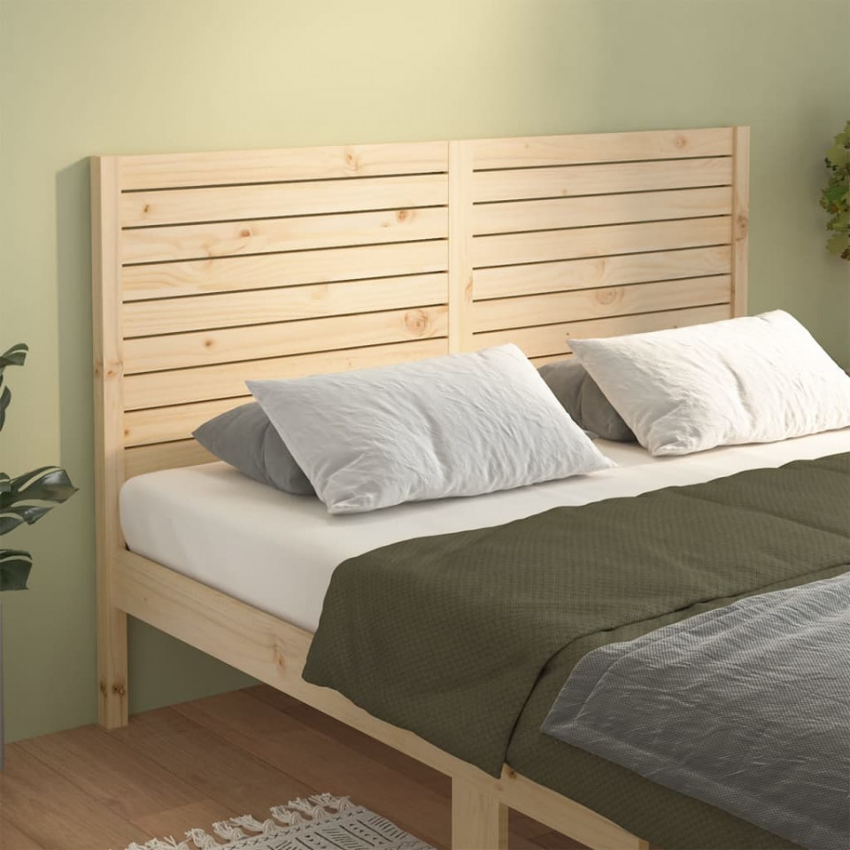 Tăblie de pat, 126x4x100 cm, lemn masiv de pin (si imagine noua