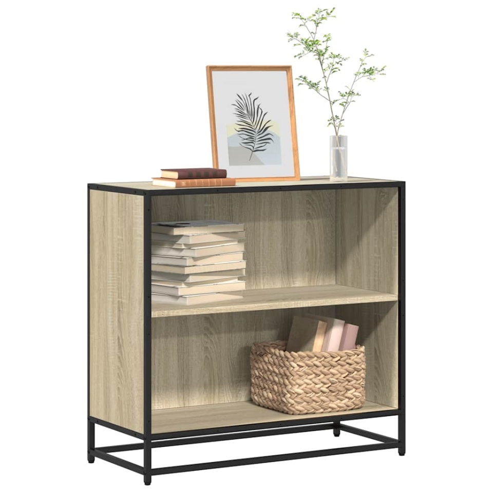 Bibliotecă, stejar sonoma, 80,5x35x76 cm, lemn prelucrat