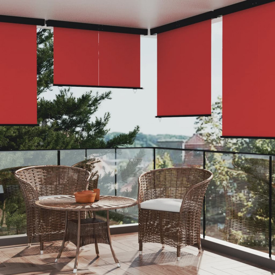 Copertină laterală de balcon, roșu, 160×250 cm Casa Practica