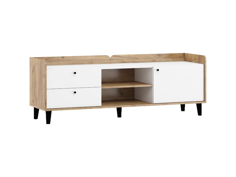 Dolce Dol-17 Tv Stand Craft Golden/White High Gloss