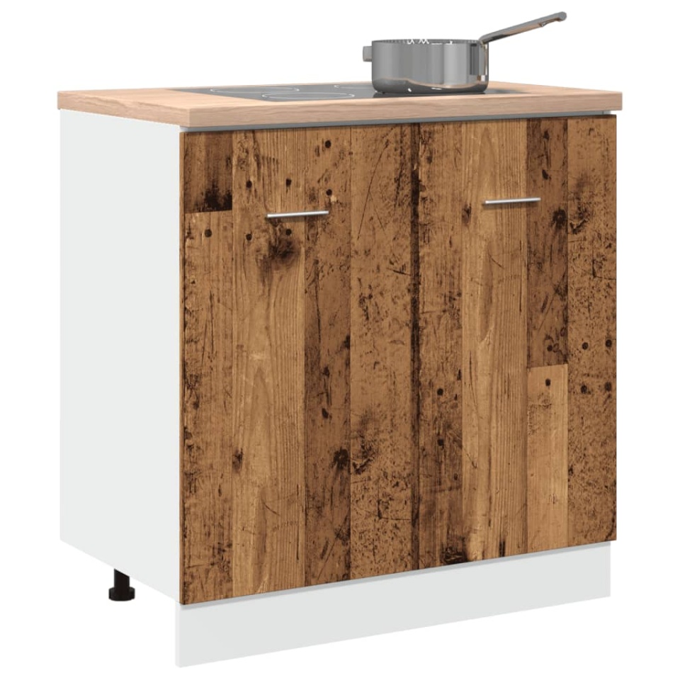 Dulap inferior chiuvetă lemn vechi 80x46x81,5 cm lemn prelucrat