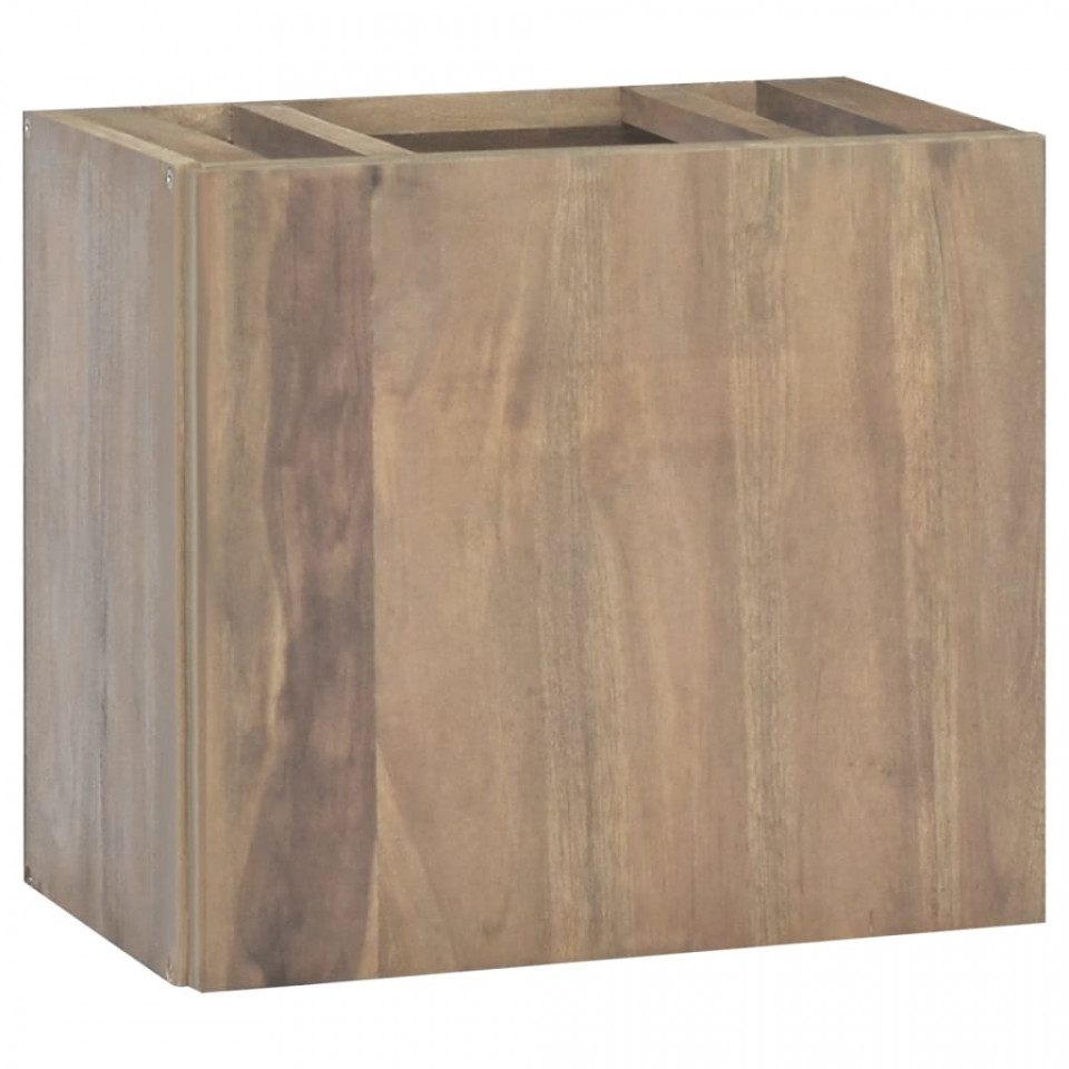 Poza Dulap pentru baie de perete, 45x30x40 cm, lemn masiv de tec