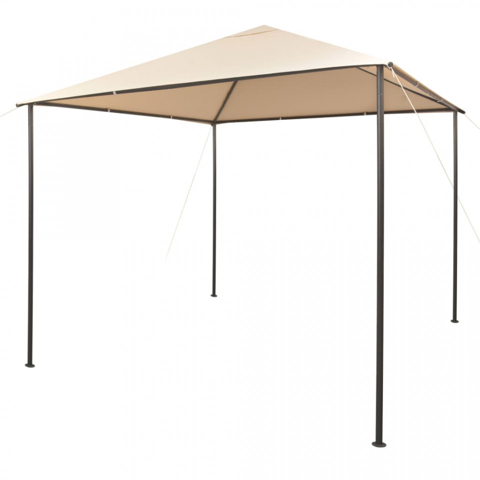 Foișor pavilion cort, baldachin, 3x3 m oțel, bej