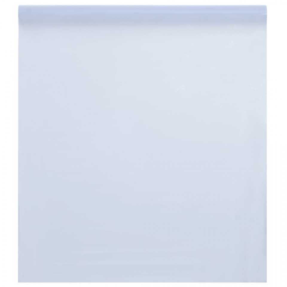 Folie fereastră, statică/mată, alb transparentă, 90x500 cm, PVC