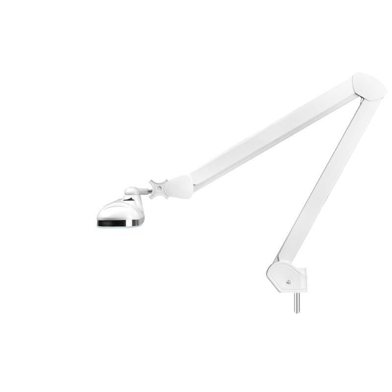 Lampă elegantă de atelier 801-s LED cu trepied alb standard