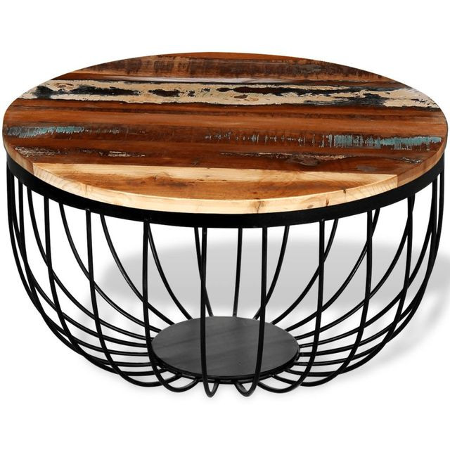 Măsuță de cafea, lemn masiv reciclat