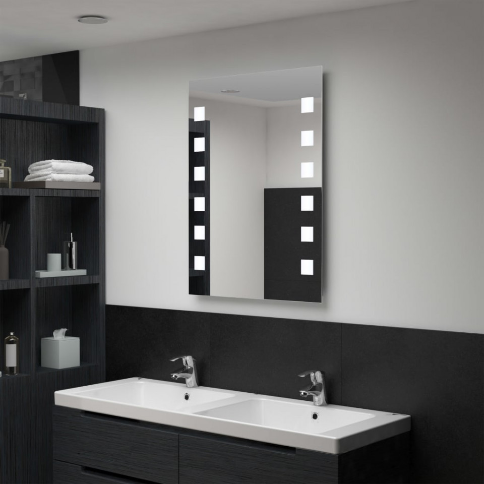 Oglindă cu LED de perete pentru baie, 60 x 80 cm Casa Practica