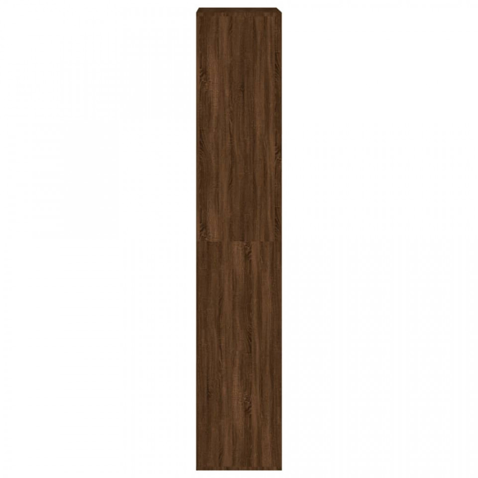 Pantofar, stejar maro, 54x34x183 cm, lemn prelucrat