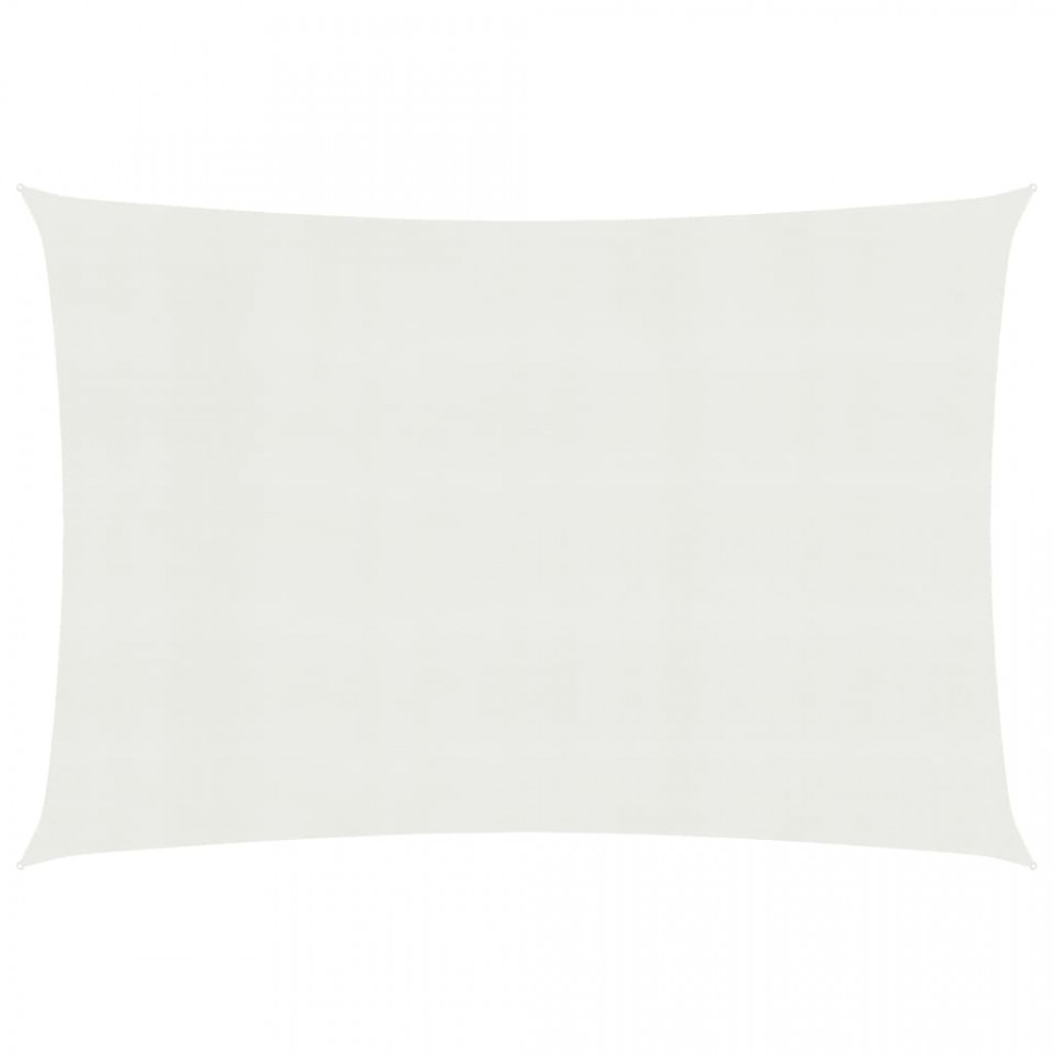 Pânză parasolar, alb, 5 x 7 m, HDPE, 160 g/m²