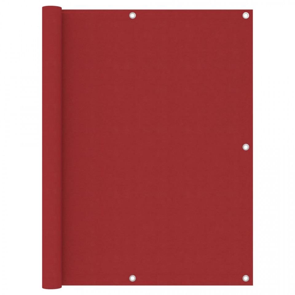 Paravan pentru balcon, roșu, 120×300 cm, țesătură Oxford 120x300 imagine noua