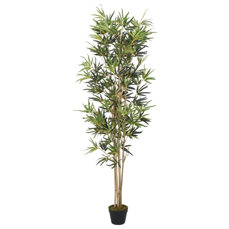 Arbore din bambus artificial 1104 de frunze 180 cm verde