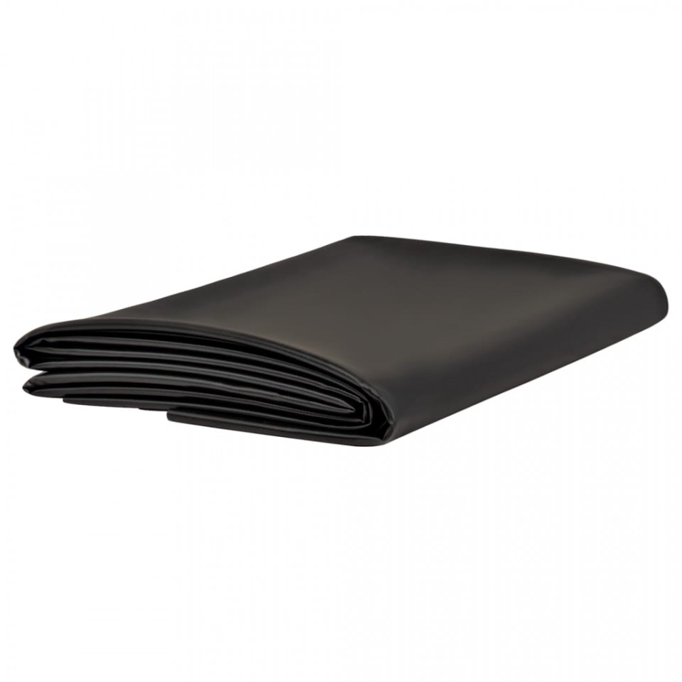 Căptușeală pentru iaz, negru, 2x6 m, pvc, 0,5 mm