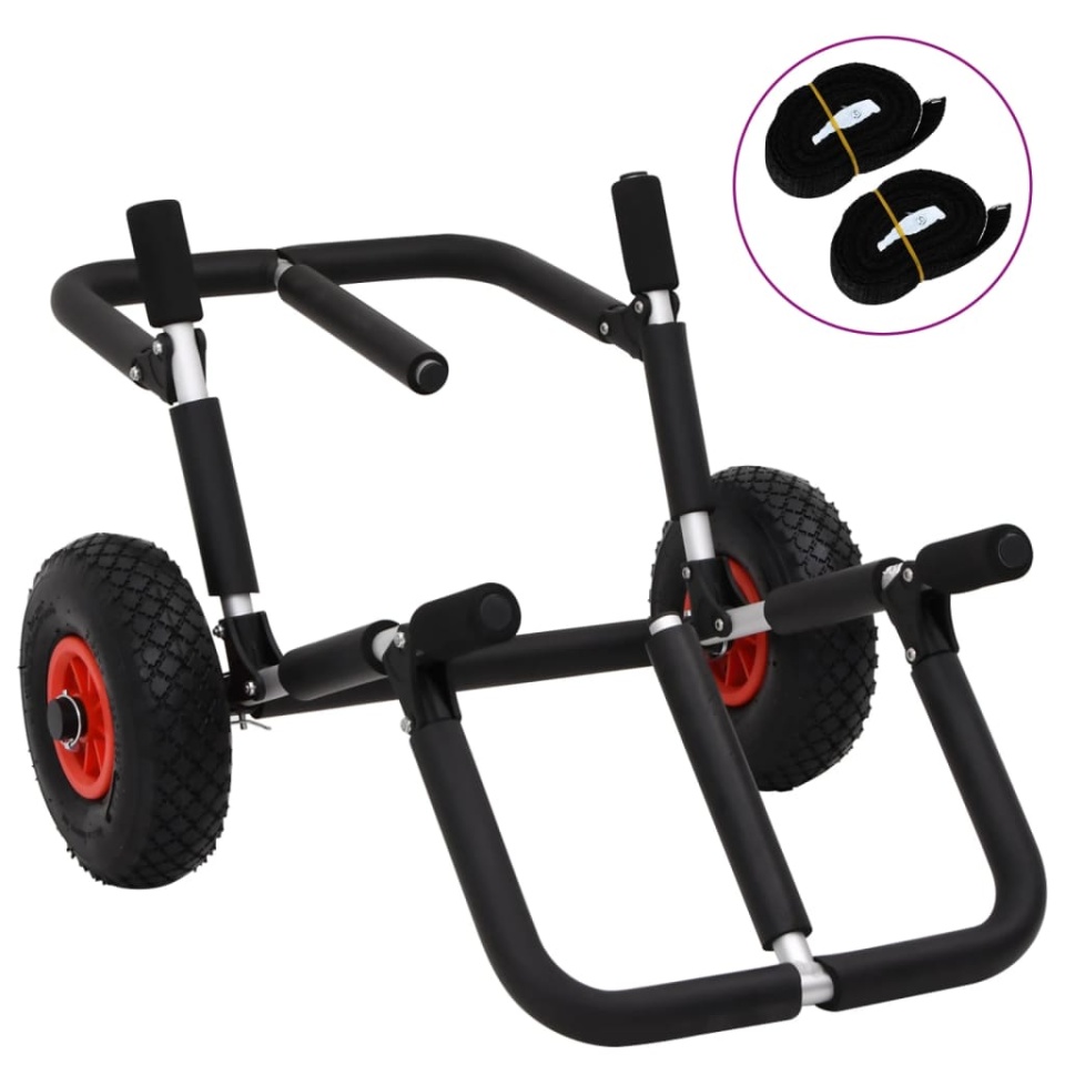 Cărucior de SUP pentru 2 plăci de surf pliabil, 90 kg, aluminiu